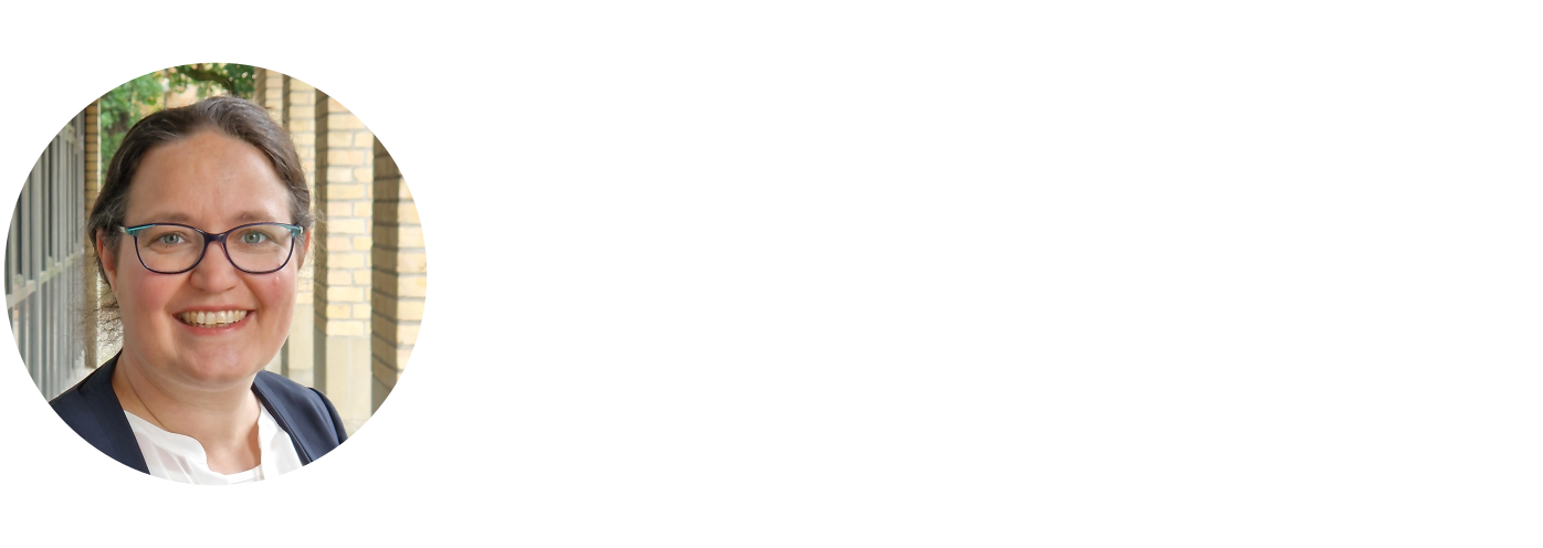 Christine_DEU_v02 Bild von Dr. Christine Jung-Dahlke. Daneben ist zu lesen: AP 4 Beratungs- und Unterstützungsangebote (Schwerpunkt: Forschende)