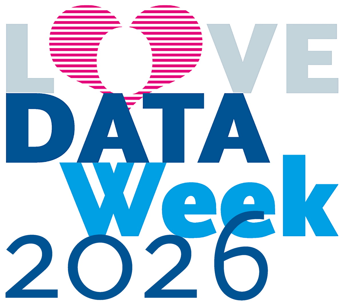 csm_Logo_DataWeek_2026_bb5150a9a5 Hier ist das Logo der Love Data Week 2025 zu sehen, welches aus den Worten "Love Data Week 2025" besteht und das "o" von "Love" ein Herz bildet.